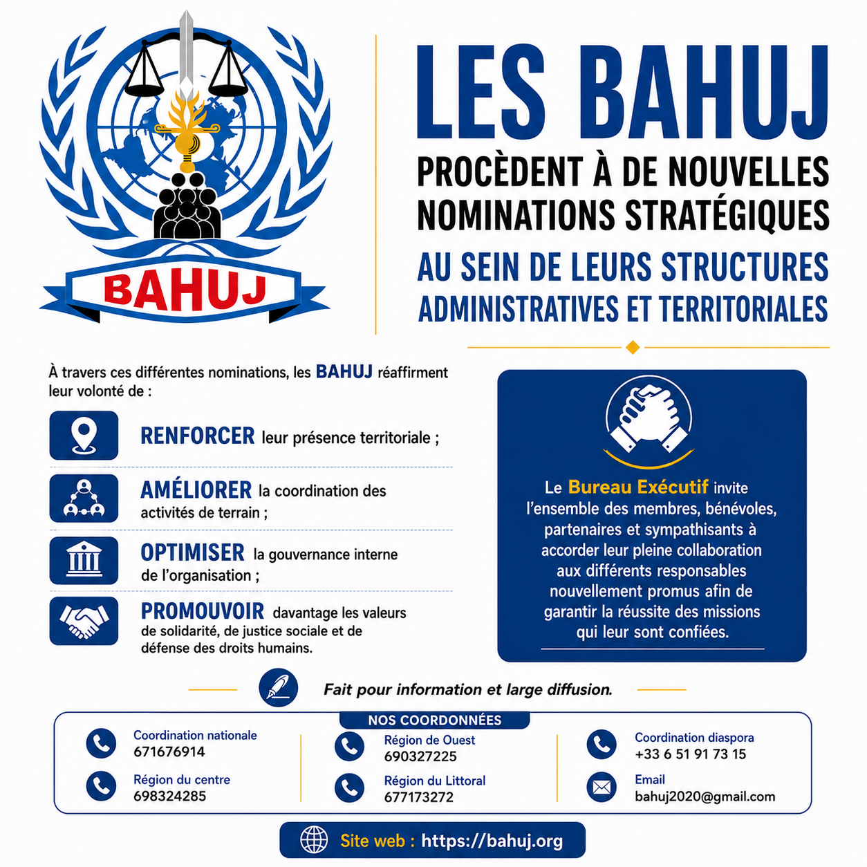 Nomination BAHUJ mai 2026